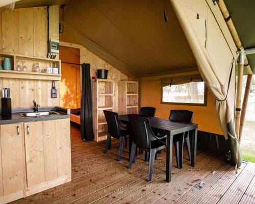 Safari Tenten met Sanitair 4 personen Resort in Flanders