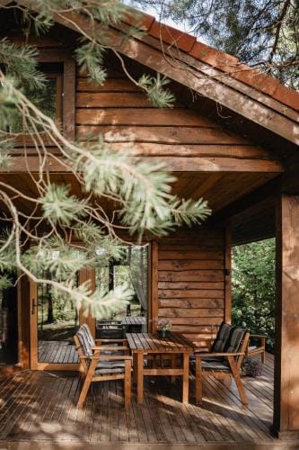 Berzu namelis - Birch cabin Lodge in Lithuania
