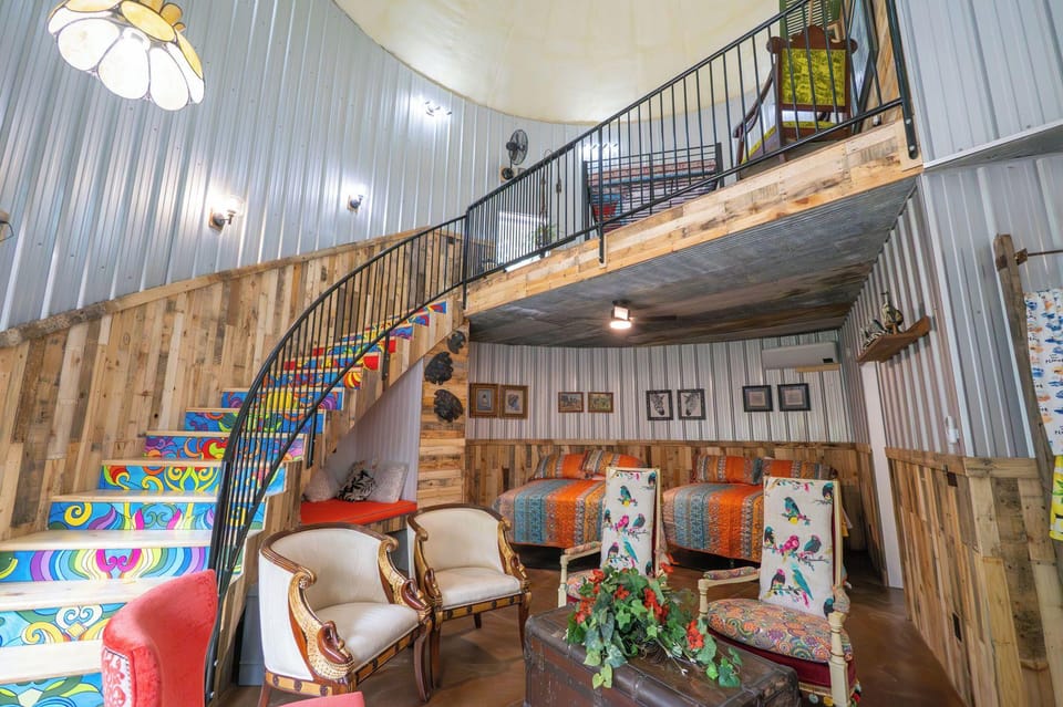 Hermann Grain Bins BNB Hotel in Missouri