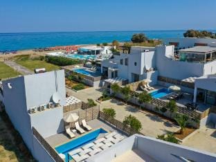 Villa in Crete with Pool by Sandy Beach Hotel in Rethymno