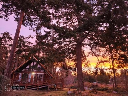 Room in Shared A-Frame Chalet Hotel in Whidbey Island