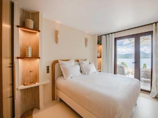Elegant room with AC and sea view - Gassin Hotel in Gassin