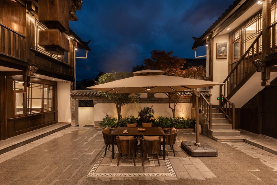 Songfeng Sanshu | Garden Courtyard | Lijiang Old Town Mufu Store Hotel in China