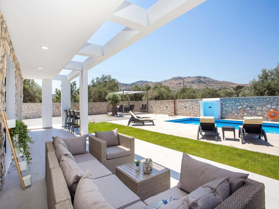 Luxurious Villa with private pool. Resort in Rhodes, Greece