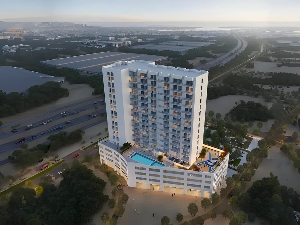 Luxury Apartment with Pool Gym & Free Parking at Equiti Gates Jebel Ali Apartment hotel in Dubai