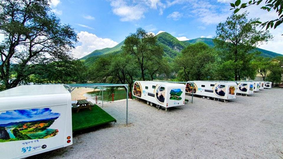 Yeongwol Donggang Village Caravan Hotel in South Korea