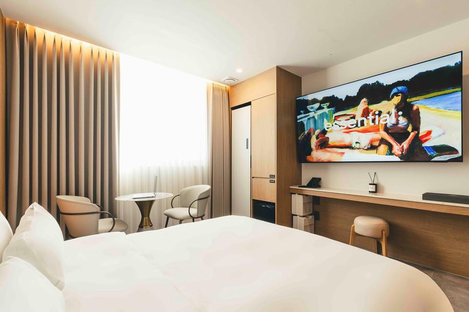 Brown Dot Modernization Street Hotel in South Korea