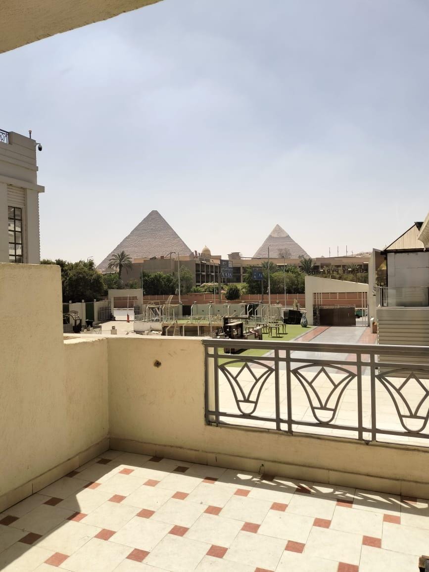 Great pyramids Rooftop view & GEM Hotel in Egypt