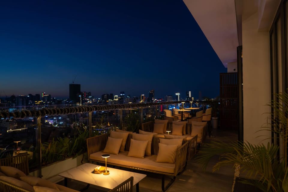 Living and Dining Above the City at Bassac Signature Hotel in Phnom Penh Province