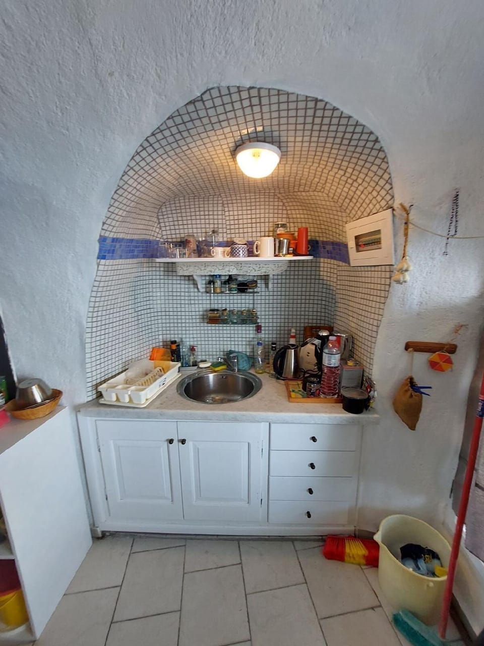 Studio in Old Port of Fira, Sea View, Santorini Hotel in Thera