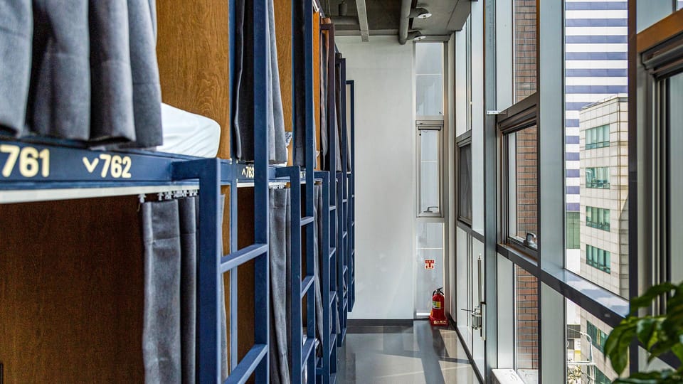 Lazy Cube Capsule hotel in Seoul