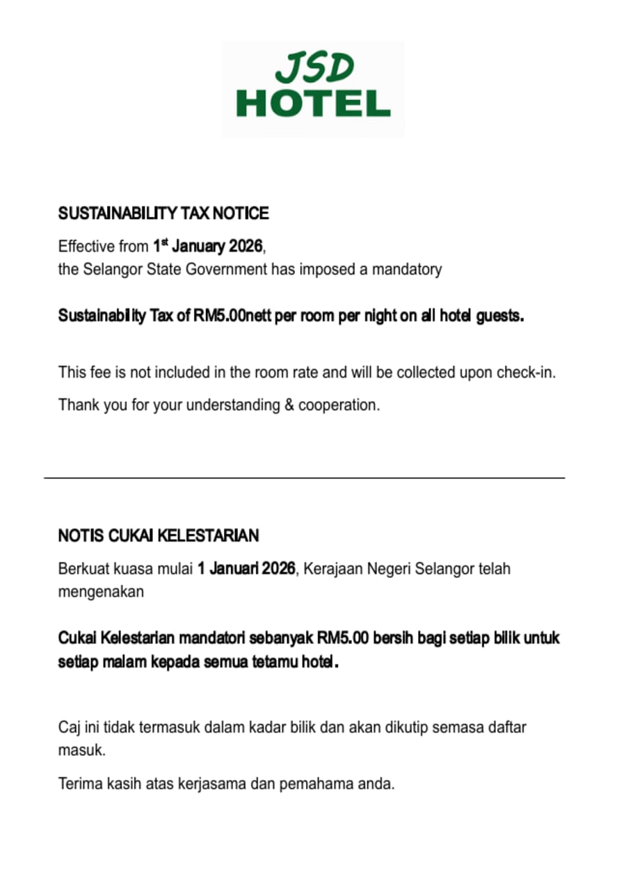 JSD HOTEL Inn in Petaling Jaya