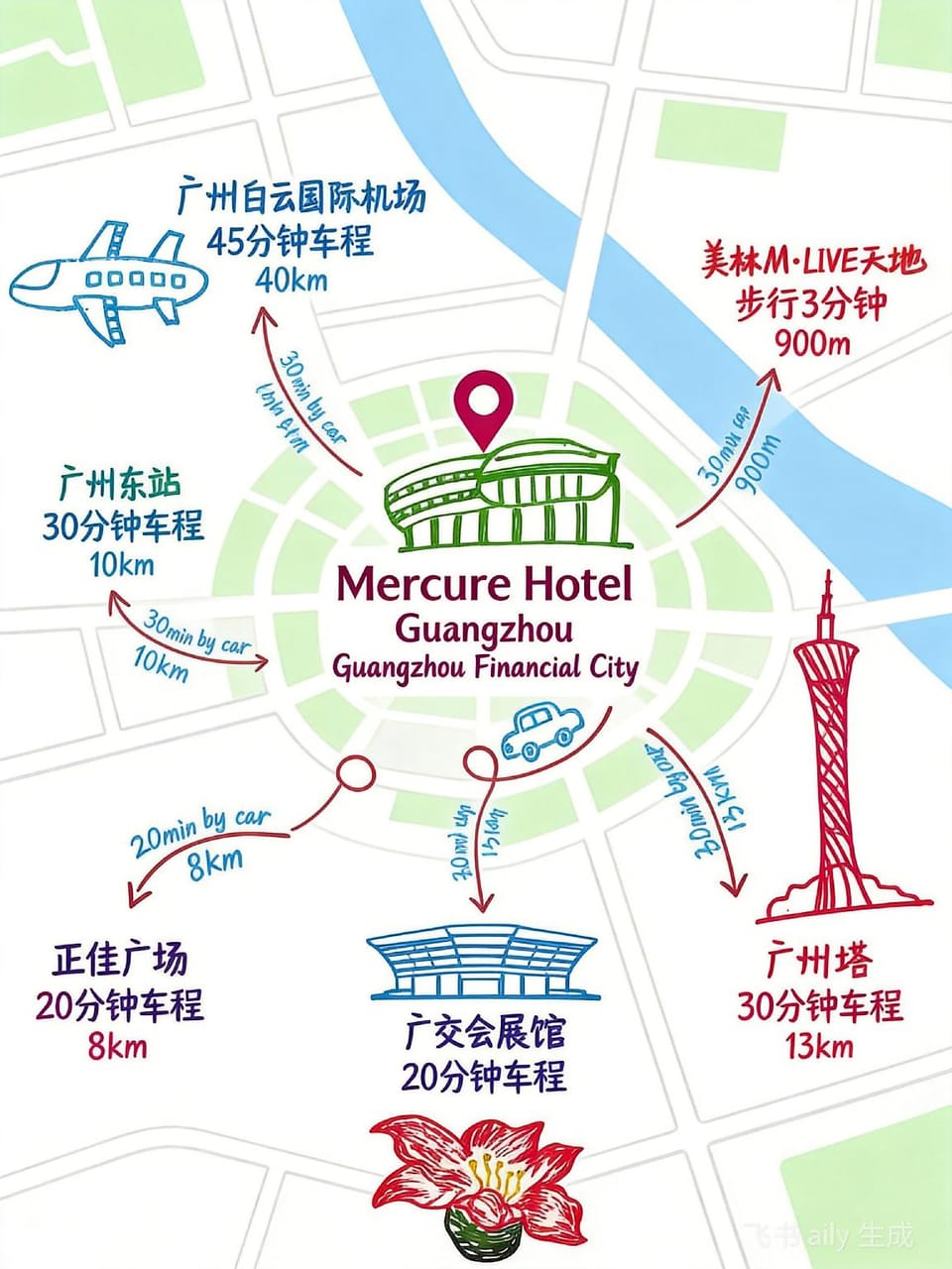Mercure Guangzhou Financial City Hotel in Guangzhou