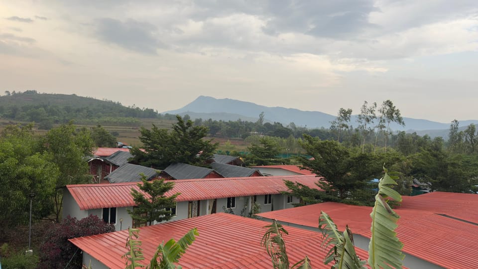Mountain view camping tents Araku Resort in Andhra Pradesh