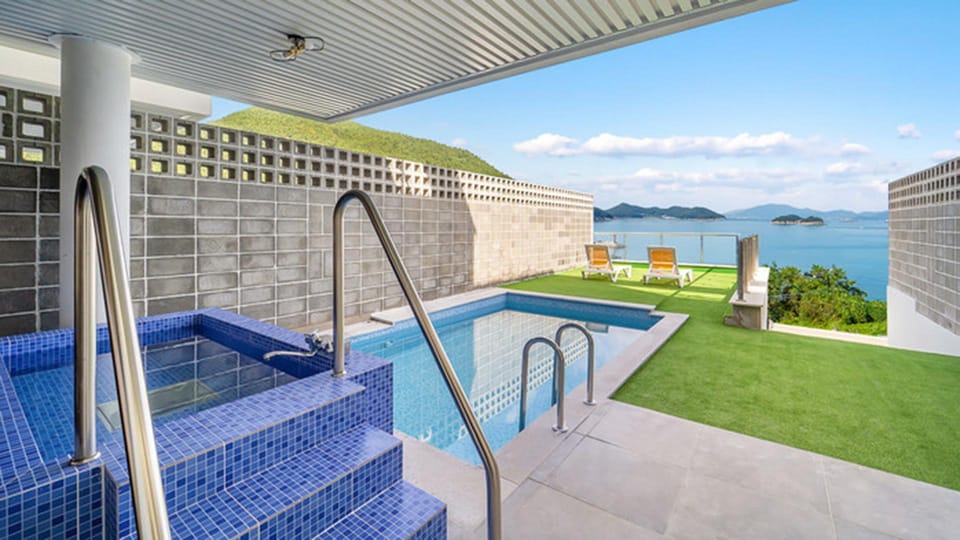 Yeosu Riposo Spa Pool Villa Hotel in South Korea