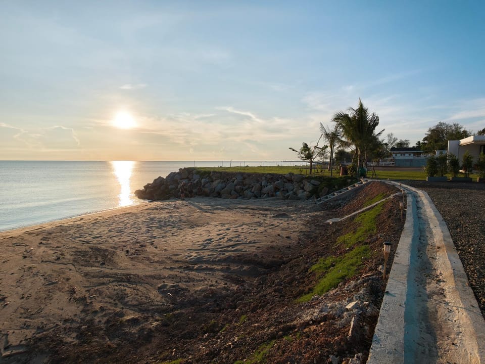 Private beach