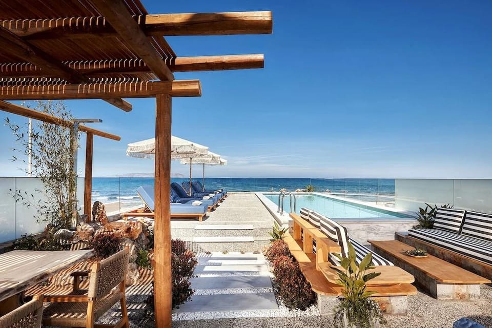 Rodo Seafront Villa with private pool Hotel in Crete Region