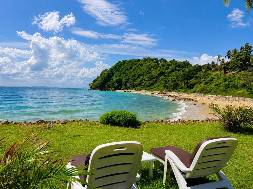 Private beach
