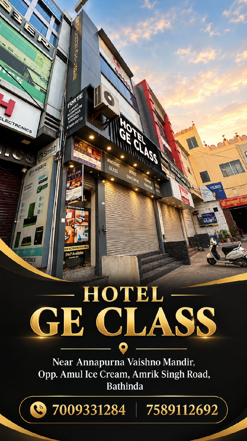 HOTEL GE CLASS  Hotel in Punjab, India