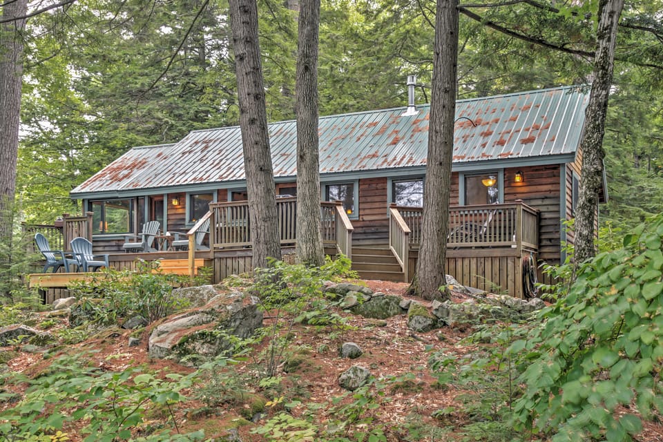 Waterfront Denmark Complex w/ Dock on 12 Acres! Cottage in Maine