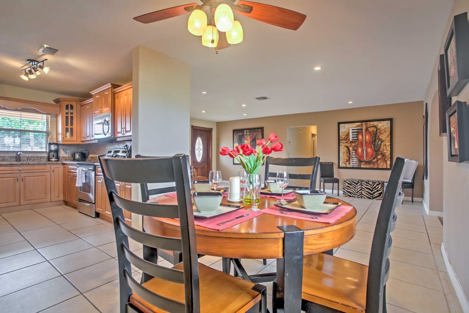 Tropical Cape Coral Home w/ Private Dock on Canal! House in Cape Coral