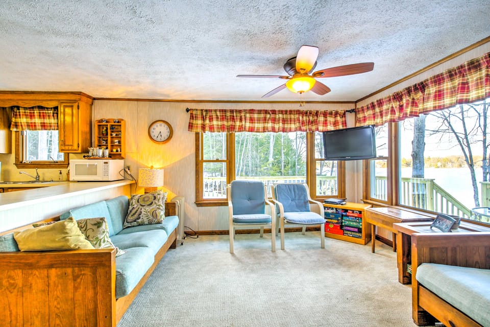 Scenic Lyman Home on Swan Pond w/ Wraparound Deck! House in Waterboro