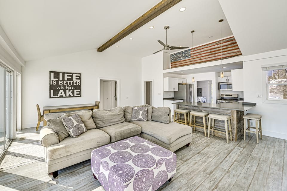 Lakefront Home w/ Boat Dock in Benton Harbor! House in Sister Lakes