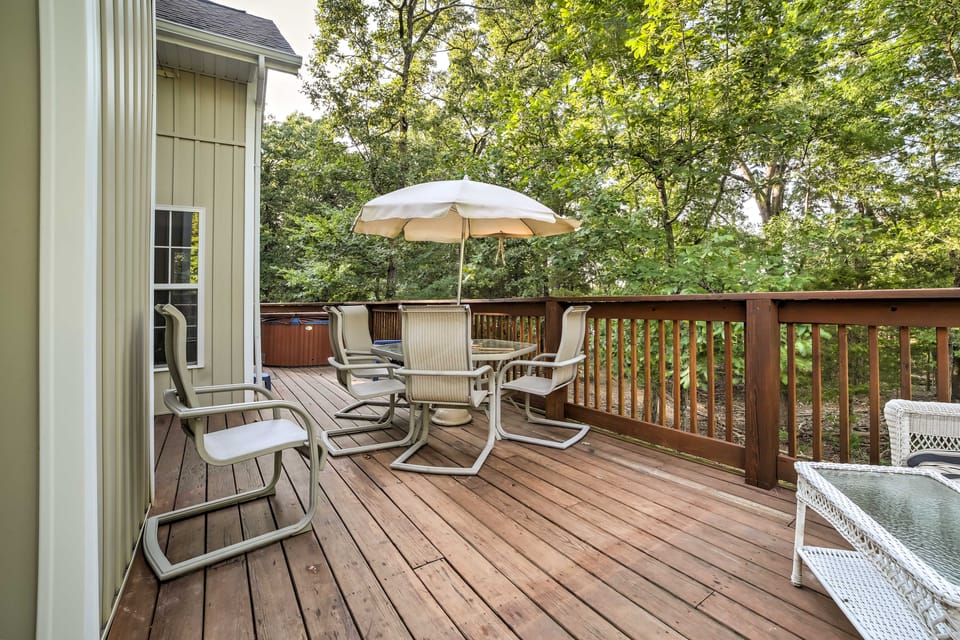 Hot Tub & Wooded Views: Lakefront Blue Eye Cottage Cottage in Oliver Township