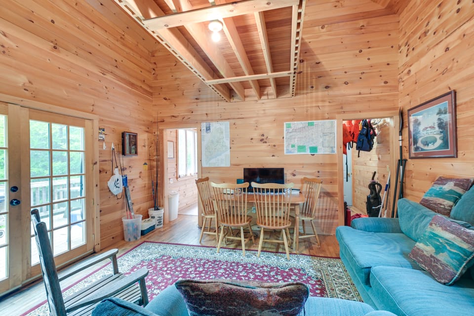Near Snowmobiling: Secluded Harmony Cabin w/ Deck! House in Maine