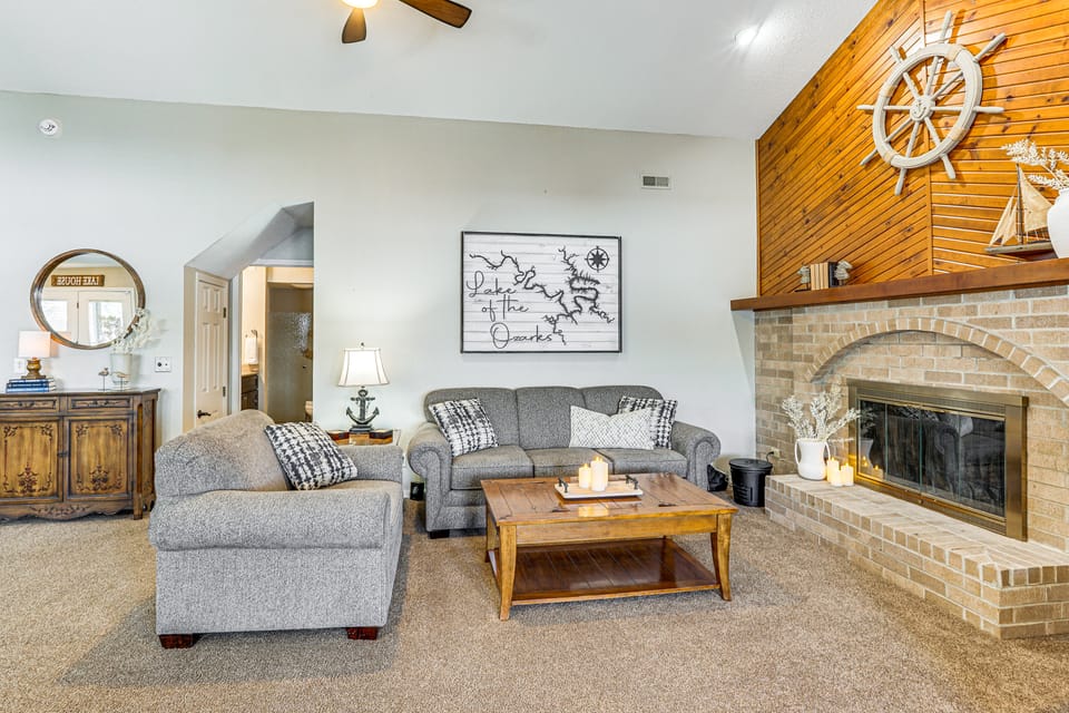 Dock & Water Slide: Family Lake of the Ozarks Home House in Lake of the Ozarks