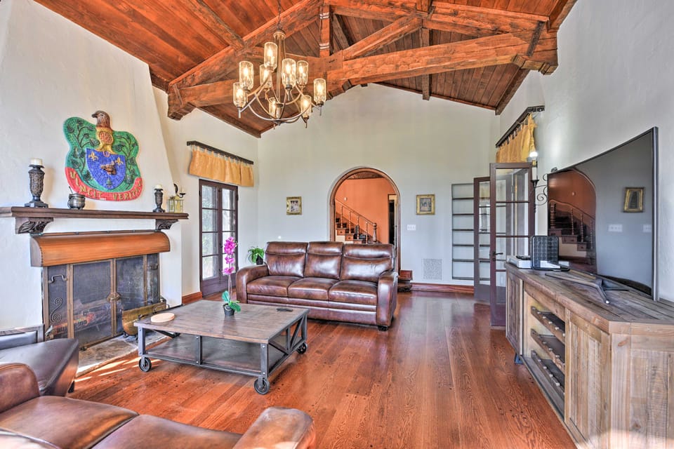 'The Castle' Hacienda Heights Home w/ Patio & Pool House in Hacienda Heights