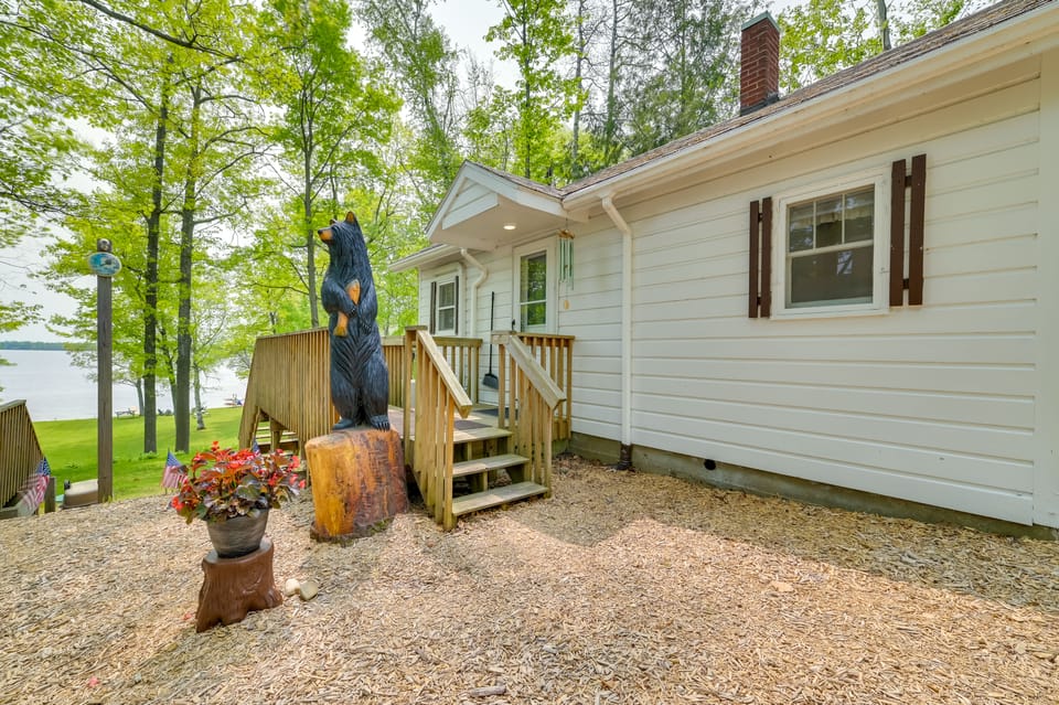 Near Snowmobiling! Carp Lake Cottage w/ Fire Pit Cottage in Carp Lake