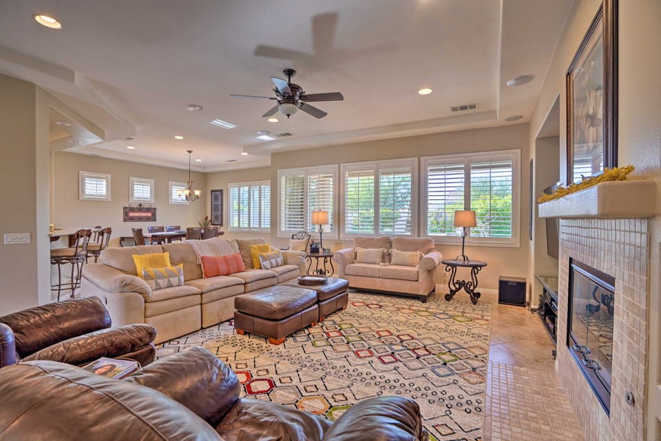 6 Mi to Coachella: Updated Home w/ Pool & Spa House in Indio