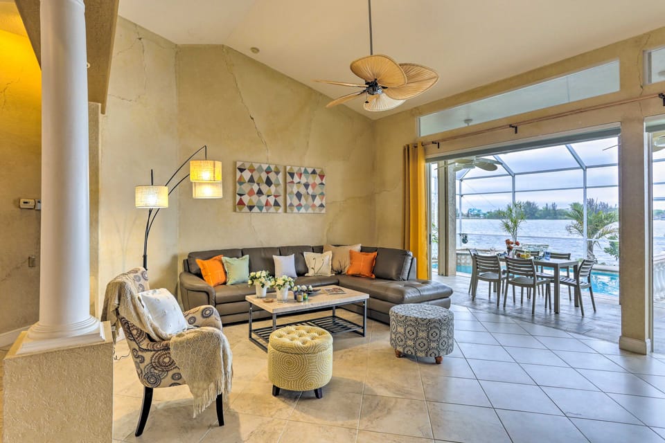 Lakefront Cape Coral Home w/ Private Pool & Dock! House in Cape Coral
