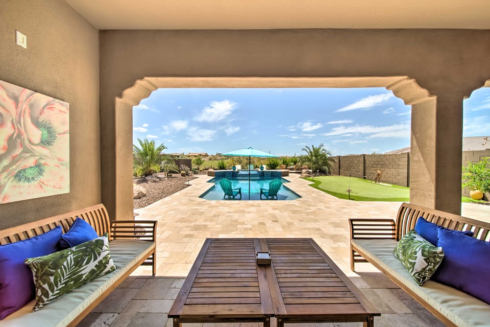 Resort-Style Pool & Spa: Upscale Goodyear Home House in Goodyear