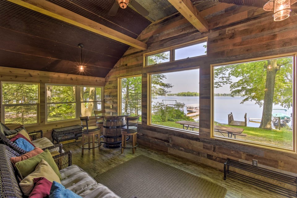 White Lake Home w/ Patio, Fire Pit, Boat Dock! Cottage in Wisconsin