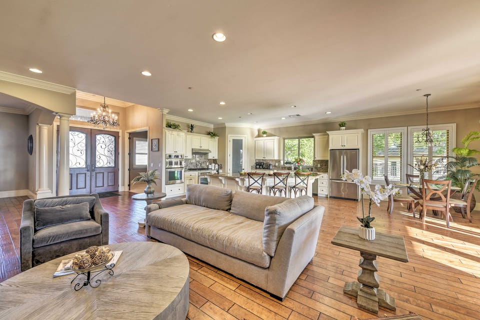 Near Wineries: Elk Grove Getaway w/ Saltwater Pool House in San Francisco Bay Area
