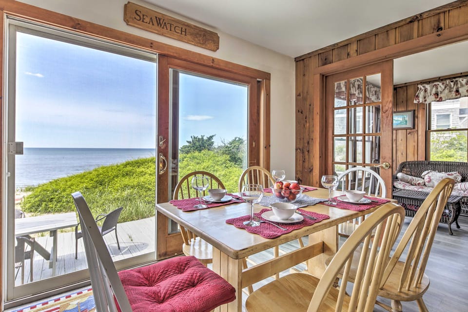 Oceanfront Gem w/ Sunroom & Fireplace in Cape Cod Cottage in Dennis Port