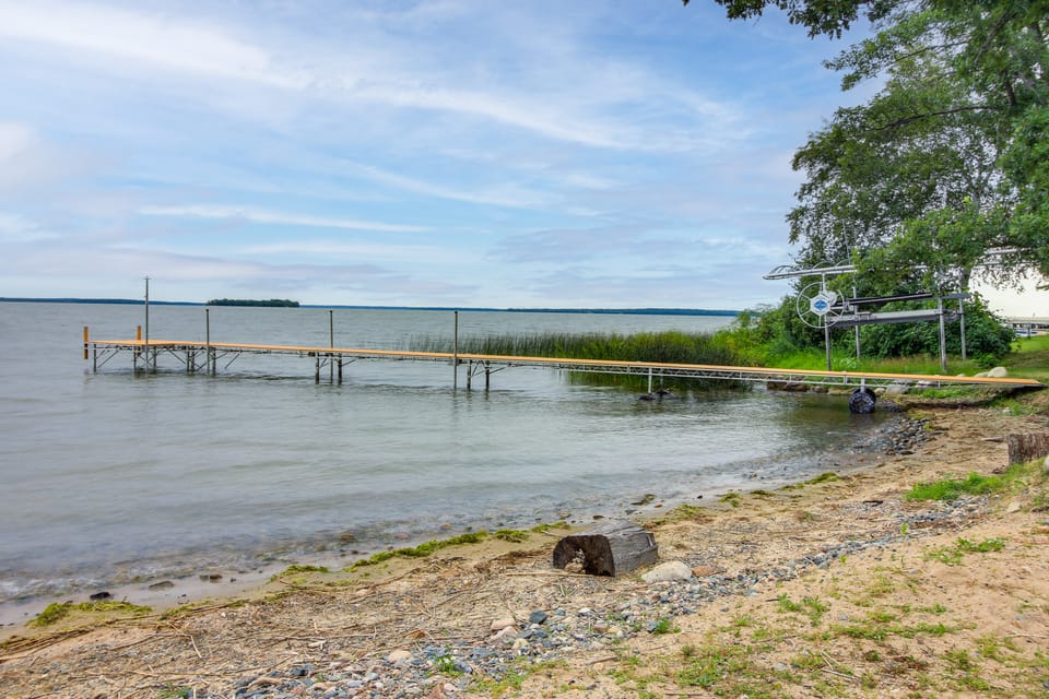Lakefront Home w/ Private Dock ~ 15 Mi to Walker House in Leech Lake