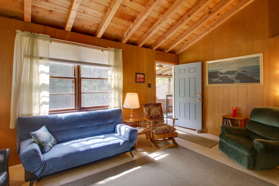 'The Acres' Panther Pond Cabin w/ Beach & Dock! House in Casco
