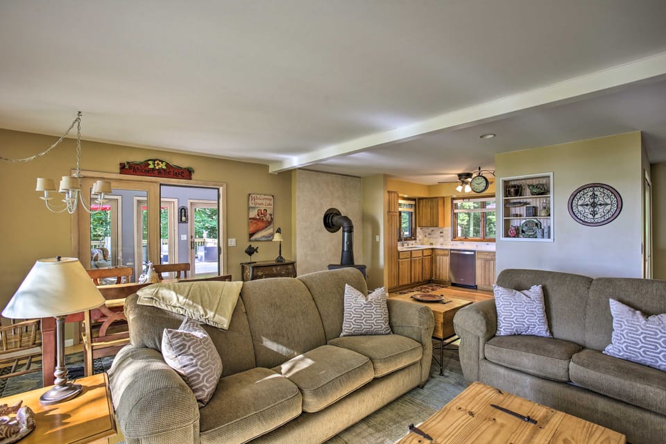 Interlochen Home on Green Lake w/ Dock & Beach! House in Michigan