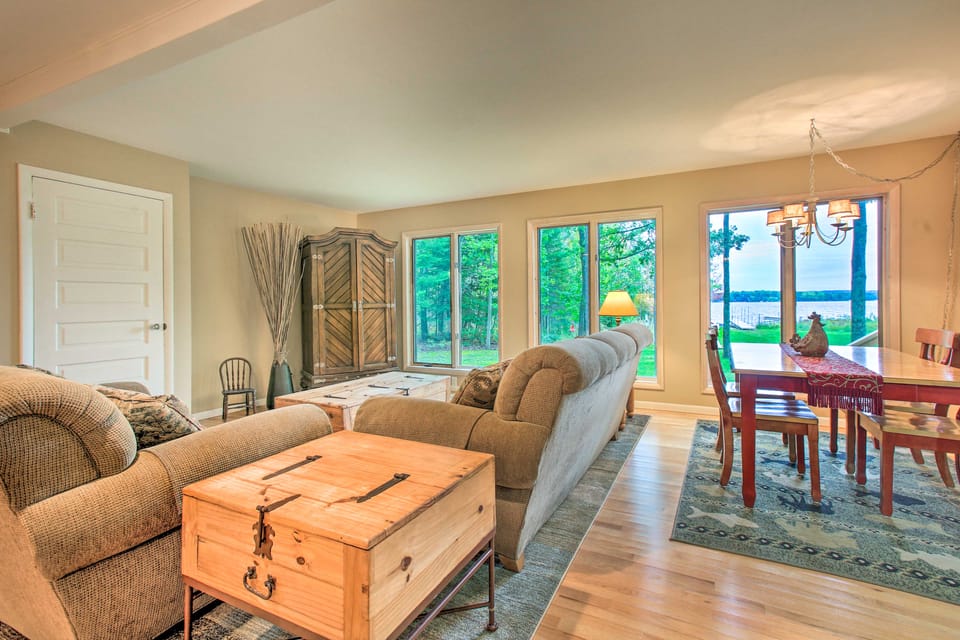 Interlochen Home on Green Lake w/ Dock & Beach! House in Michigan