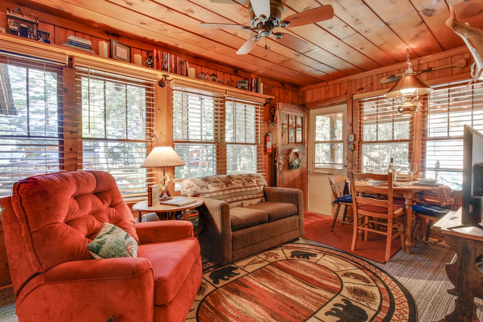 Dock, Lake & Beach Access! St Germain Duplex Cabin House in St Germain