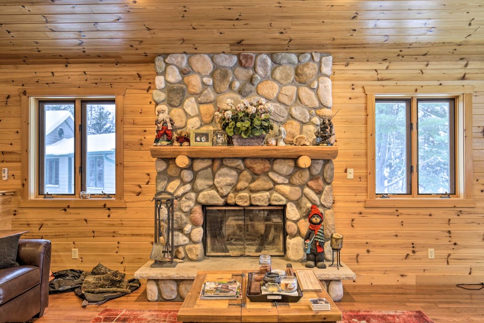 Waterfront Pike Lake Retreat: Snowmobile Paradise Cottage in Wisconsin