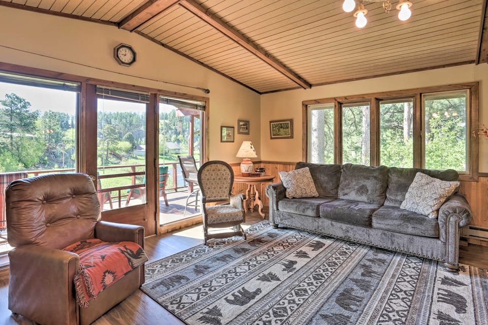 Creekside Rapid City Cabin w/ Deck on 30 Acres! House in Pennington County