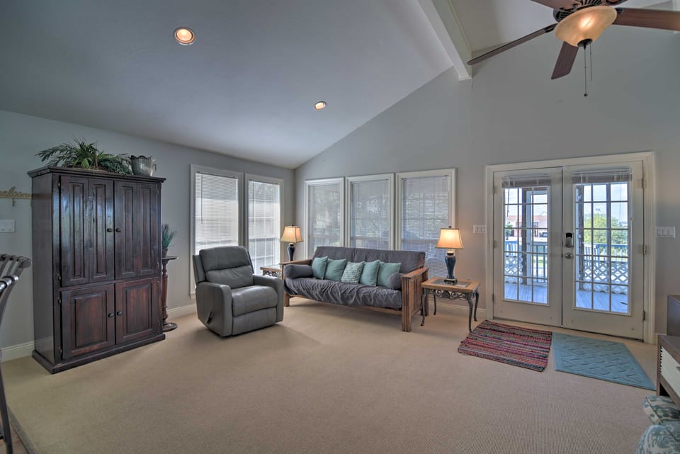 Fish at Canalfront Bay St Louis Home - Dock & Deck House in Mississippi