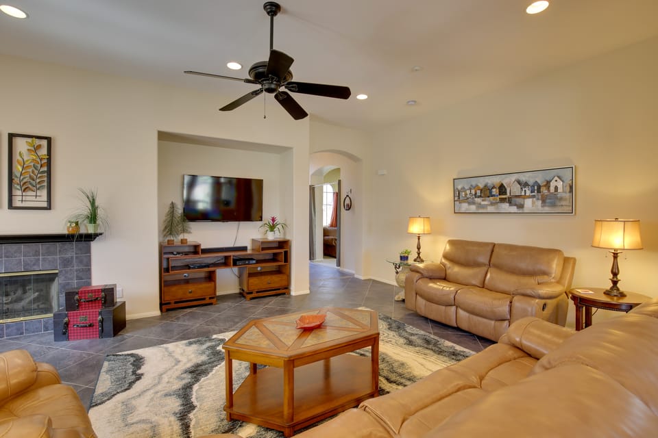 1 Mi to Coachella: Serene Retreat w/ Pool Access House in Indio