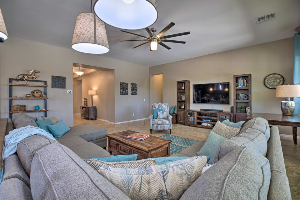 Modern Azure Home w/ Beautiful Patio, Pool & Spa! House in Goodyear