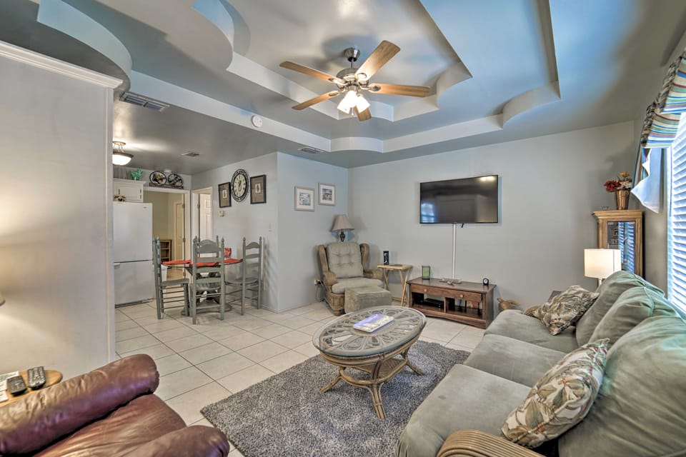 Deck & Pool Access: Long Island Village Escape! House in Port Isabel