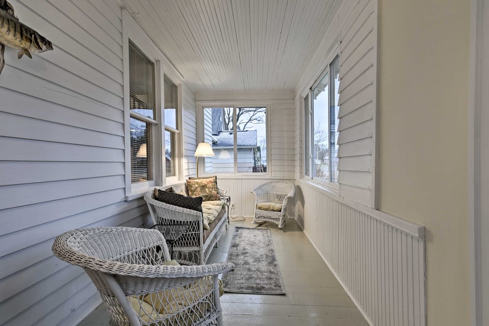 Walk to Lake Superior: Ontonagon Home w/ Fire Pit! House in Wisconsin
